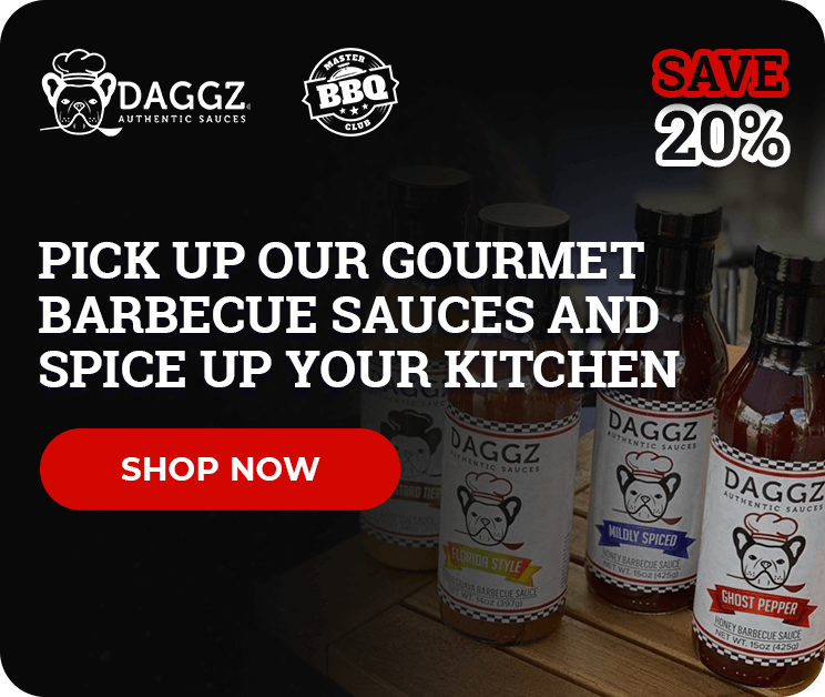 DAGGZ authentic sauces banner save 20%