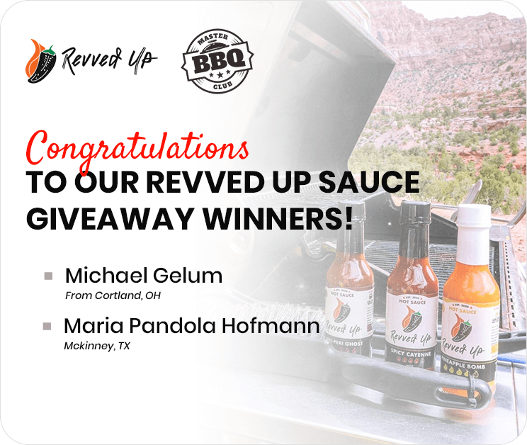Revved Up Sauce Giveaway Winners Banner